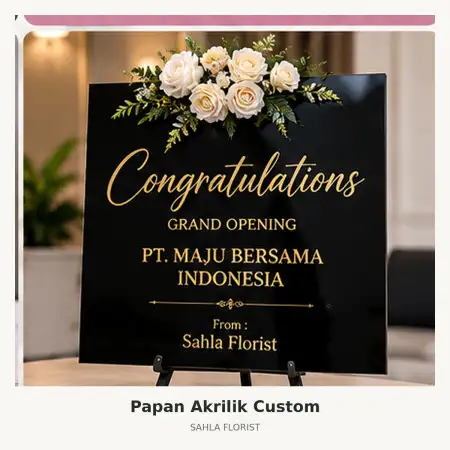 Papan Bunga Akrilik Cikarang Timur
